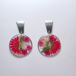 Hoop Flower Fiesta – Pink/Silver