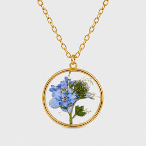 Real Pressed Flower Necklace (Style 27)