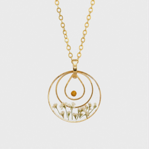 Real Pressed Flower Necklace (Style 30)
