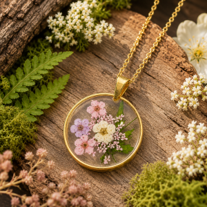 Daisy Pressed Flower Necklace (Style 34)