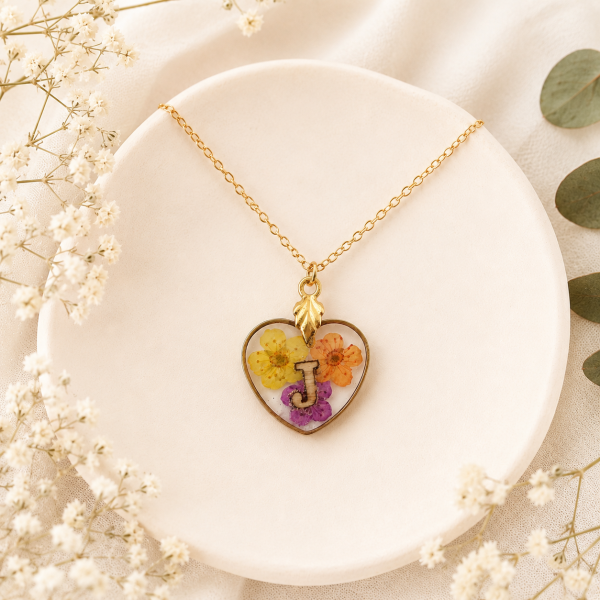 Real Pressed Flower Necklace (Style 100N)
