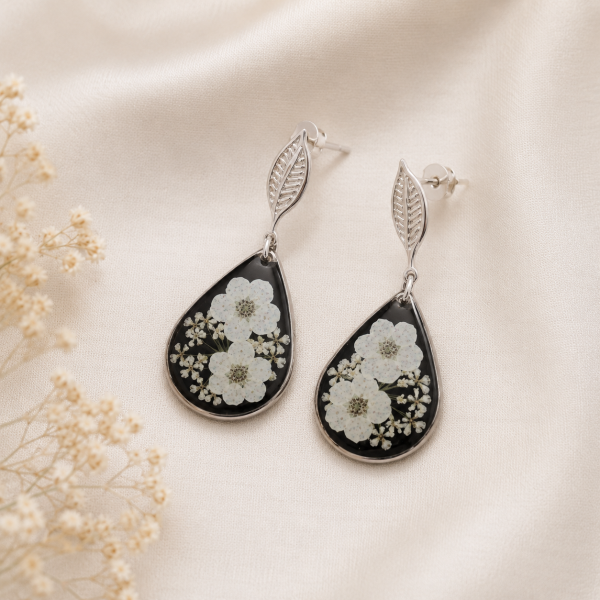 Real Pressed Flower Earrings (Style 106)