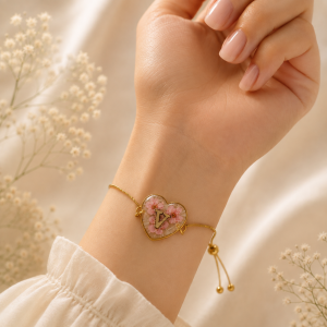 Real Pressed Flower Bracelet (Style 107A)