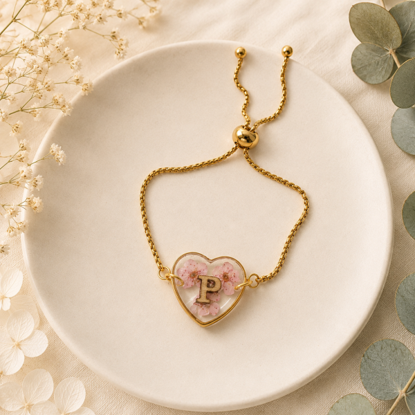 Real Pressed Flower Bracelet (Style 107P)
