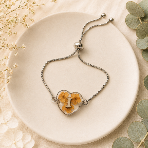 Real Pressed Flower Bracelet (Style 107T)