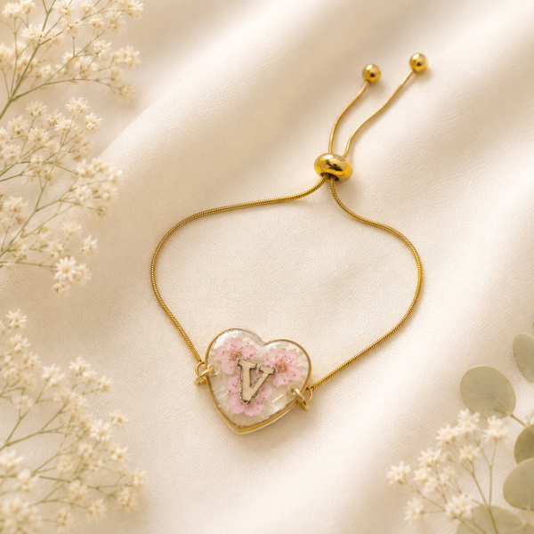 Real Pressed Flower Bracelet (Style 107)