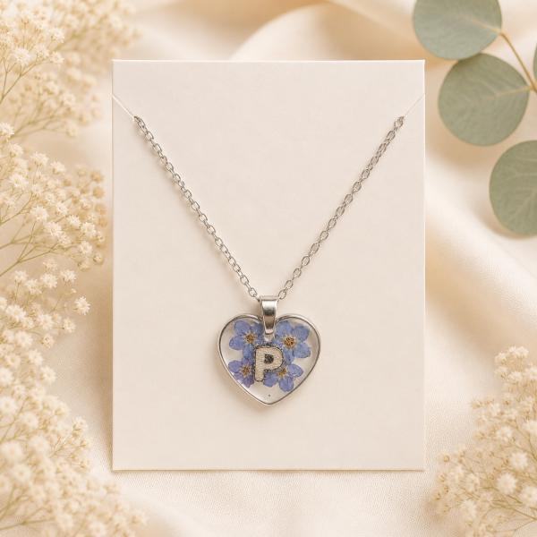 Real Pressed Flower Necklace (Style 166P)