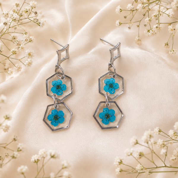 Real Pressed Flower Earrings (Style 59)