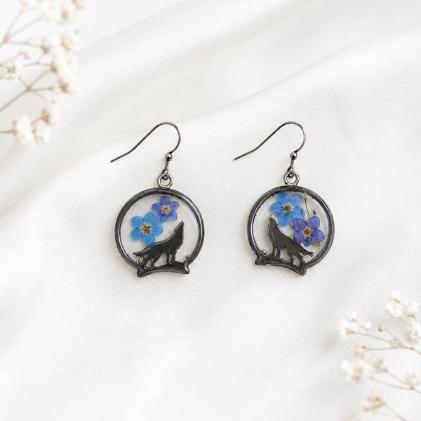 Real Pressed Flower Earrings (Style 69)