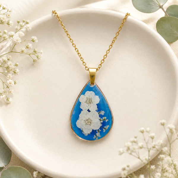 Real Pressed Flower Earrings (Style 91N)