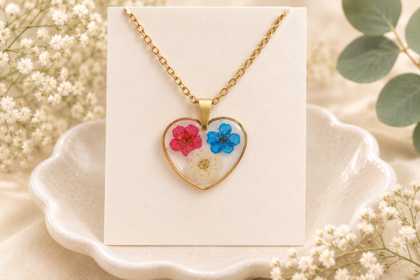 Real Pressed Flower Earrings (Style 96N)