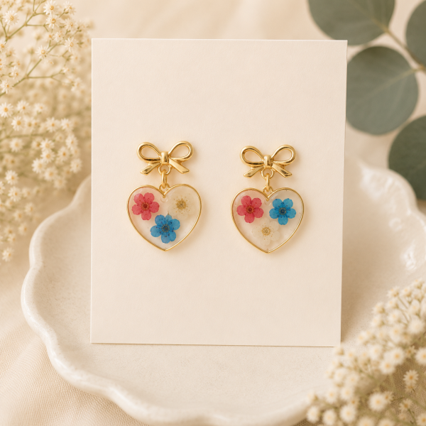 Real Pressed Flower Earrings (Style 96)